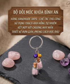 💗 BỘ ĐÔI MÓC KHÓA BÌNH AN – QUÀ NHỎ Ý NGHĨA 💗