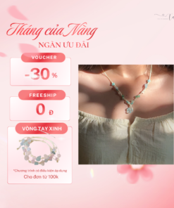 Vòng cổ đá xanh ngọc tạo cảm giác tươi mát 100% thủ công